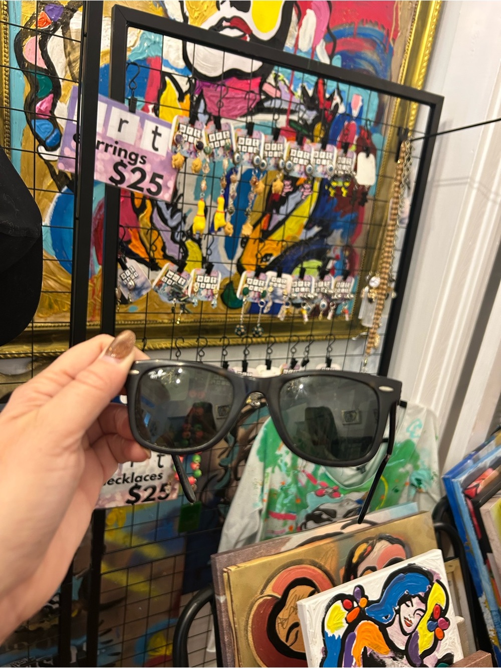 Slanted Style Vintage Tortoise Polarized Ray Ban Sunglasses -Wayfarer Style